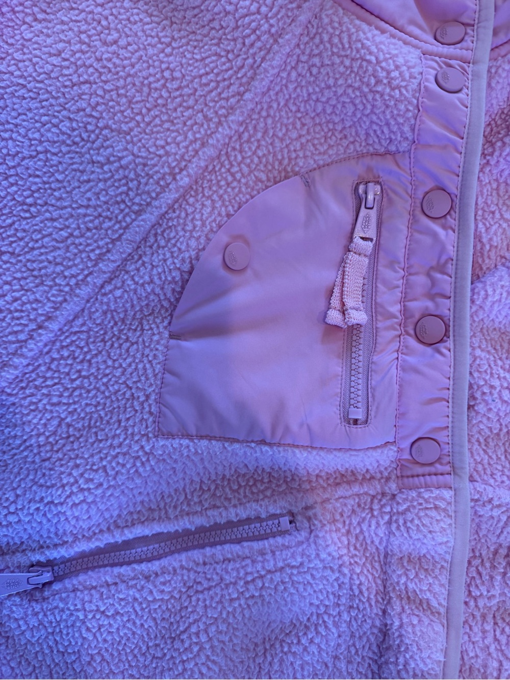 Free People Movement “hit the slopes” Pink Sherpa Fleece Jacket - Picture 4 of 7